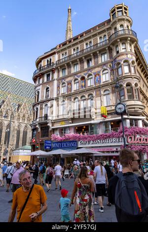 Ansichten in Stock-im-Eisen-Platz, Wien, Österreich, Europa. Stockfoto