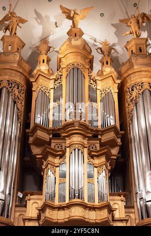 Orgel in der Katharinenkirche, Hamburg, Deutschland Stockfoto