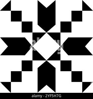 Symbol für das Symbol „Stall Quilt“ Stockfoto