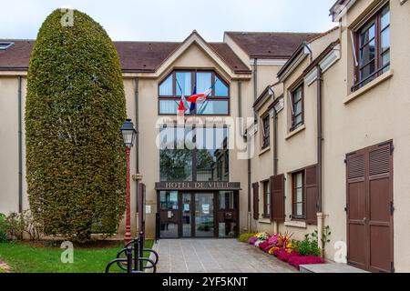 Eintritt zum Rathaus von Rungis, einer französischen Stadt im Departement Val-de-Marne in der Region Île-de-France Stockfoto