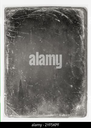 Alte alte Daguerreotype-Fotografie für Überlagerungen. Hintergrundbild mit Grunge-Textur. Stockfoto
