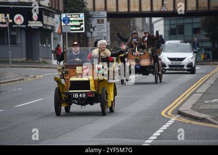 2024 London nach Brighton Veteran Car Rally Stockfoto