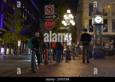 Die Dampfuhr in Gastown, Vancouver, British Columbia, Kanada Stockfoto