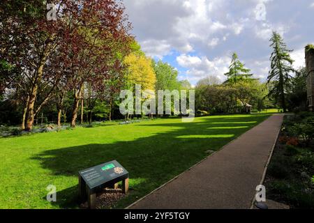 The Palace Gardens at Southwell Minster, Southwell Market Town, Nottinghamshire, England, Großbritannien Stockfoto