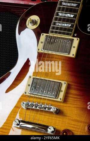 Epiphone Les Paul Gitarre Stockfoto