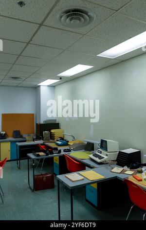 Büro- und Beratungsraum im Diefenbunker, Carp, Ontario, Kanada Stockfoto