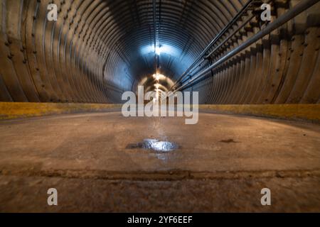 Haupteingang Flur am Diefenbunker, Carp, Ontario, Kanada Stockfoto