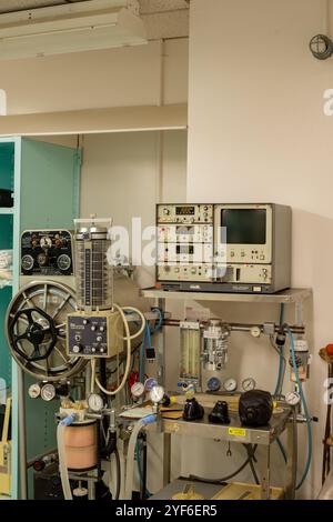 Medizinische Geräte im Diefenbunker, Carp, Ontario, Kanada Stockfoto