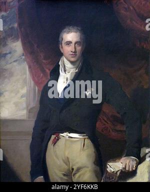 Robert Stewart, 2. Marquess of Londonderry (1769–1822), Lord Castlereagh, britischer Staatsmann und Politiker. Stockfoto