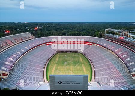 ATHEN, GEORGIA, USA - 18. JUNI 2024: Das Sanford Stadium ist die Heimat der University of Georgia Bulldogs, einer Collegemannschaft in den USA Stockfoto