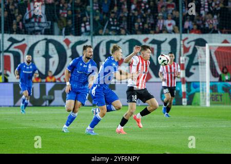 Krakau, Polen, 19. Oktober 2024, Ein Fußballspiel im PKO BP Ekstraklasa 1. Spieltag 12 zwischen Cracovia gegen Lech Poznan, OP: Przy Pilkce Stockfoto