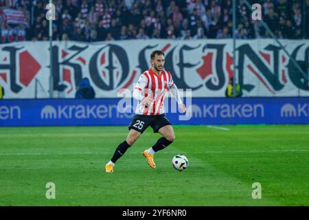 Krakau, Polen, 19. Oktober 2024, Ein Fußballspiel in der PKO BP Ekstraklasa 1. Spieltag 12 zwischen Cracovia gegen Lech Poznan, OP: OTAR Kakabad Stockfoto