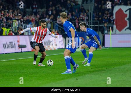 Krakau, Polen, 19. Oktober 2024, Ein Fußballspiel in der PKO BP Ekstraklasa 1. Spieltag 12 zwischen Cracovia gegen Lech Poznan, OP: Ajdin Hasic Stockfoto