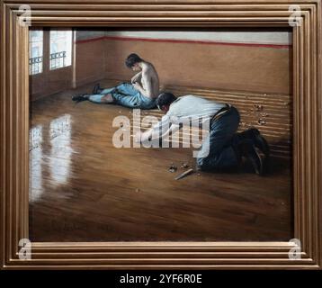 Paris, Frankreich - 05 13 2023: Museum Orsay. Bei Arbeiten von Gustave Caillebotte Stockfoto