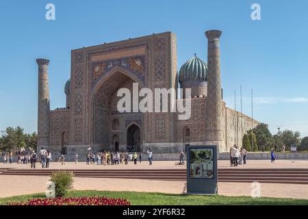 Registan Square Samarkand, Usbekistan - Weltkulturerbe. Stockfoto