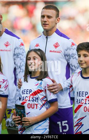 Pietro Camuzzo von ACF Fiorentina während des Spiels der Serie A zwischen Torino FC und ACF Fiorentina am 3. November 2024 im Olympischen Stadion Grande Torino i Stockfoto