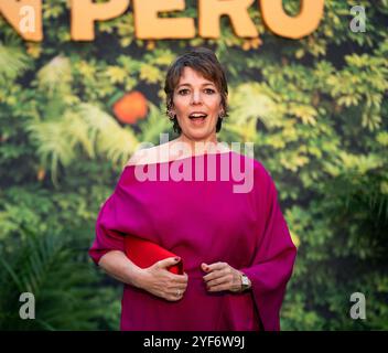 London, England – 03. November: Olivia Colman nimmt am 3. November 2024 an der Weltpremiere von Paddington Oin Peru am Leicester Square in London Teil (Quelle: Lounisphotography / Alamy Live News) Stockfoto