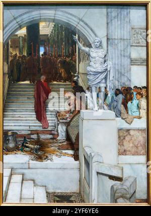 Nach dem Publikum, 1879, Lawrence Alma-Tadema (1836–1912), The National Gallery, London, UK. Stockfoto