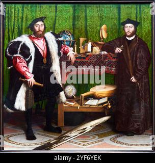 The Ambassadors, 1533, Hans Holbein der Jüngere (1497/8-1543), The National Gallery, London, UK. Stockfoto