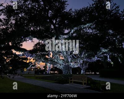 Jekyll Island's Holly Jolly Jekyll Christmas Celebration, Jekyll Island, Georgia, USA Stockfoto