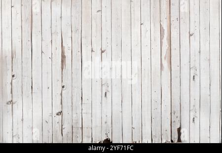 Ein Blick auf verwitterte Holzbretter als Hintergrund. Stockfoto