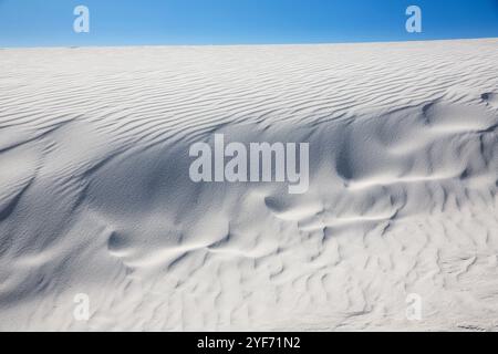 Einzigartige Und Abstrakte Muster Im Sand Im White Sands National Park Alamogordo, New Mexico Stockfoto