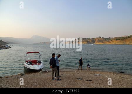 Dukan Lake bei Sulaymaniyah in Irakisch-Kurdistan Stockfoto