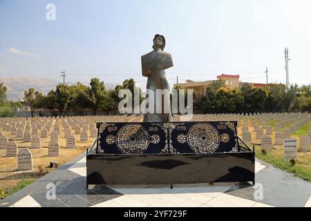 Halabja Martyrs Friedhof im Irak Kurdistan Stockfoto