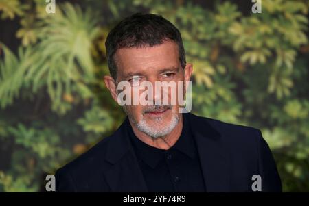 London., Großbritannien. November 2024. Antonio Banderas nimmt an der „Paddington in Peru“-Weltpremiere auf dem Leicester Square in London Teil. (Foto: Fred Duval/SOPA Images/SIPA USA) Credit: SIPA USA/Alamy Live News Stockfoto