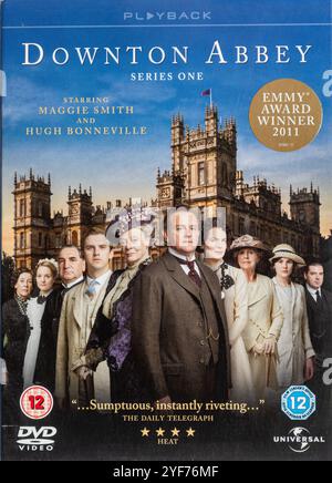 DVD-Box von Downton Abbey TV-Serie One Stockfoto