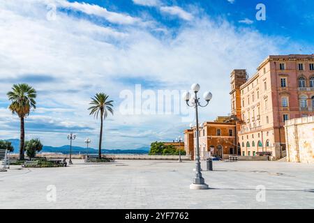 Bastione di San Remy, Cagliari, Sardinien Stockfoto