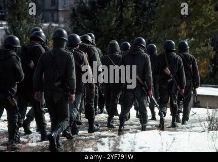 Libanon Front Dezember 1981 / Januar 1982 Trainingslager Stockfoto