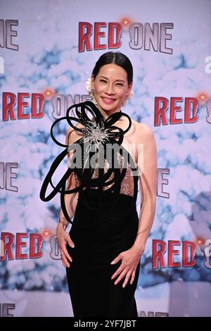 Lucy Liu bei der „Red One – Alarmstufe Weihnachten“ Filmpremiere am 3.11.2024 in Berlin Stockfoto