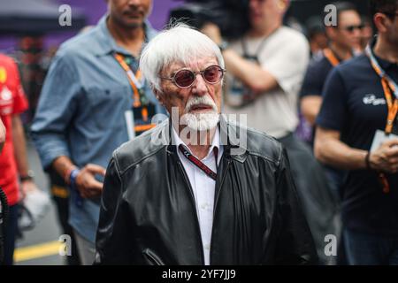 ECCLESTONE Bernie (gbr), ehemaliger CEO der Formula One Group, Porträt während der Formel 1 Grande Premio de Sao Paulo 2024, 21. Runde der Formel-1-Weltmeisterschaft 2024 vom 1. Bis 3. November 2024 auf dem Interlagos Circuit in Sao Paulo, Brasilien Stockfoto