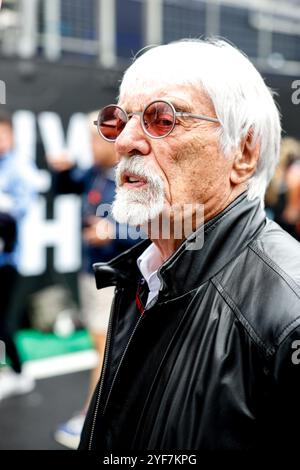 ECCLESTONE Bernie (gbr), ehemaliger CEO der Formula One Group, Porträt während der Formel 1 Grande Premio de Sao Paulo 2024, 21. Runde der Formel-1-Weltmeisterschaft 2024 vom 1. Bis 3. November 2024 auf dem Interlagos Circuit in Sao Paulo, Brasilien Stockfoto