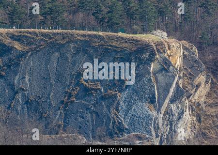 Branik Rocks sind ein Naturdenkmal im Bezirk Prag 4, Tschechische republik im März 2022 Stockfoto