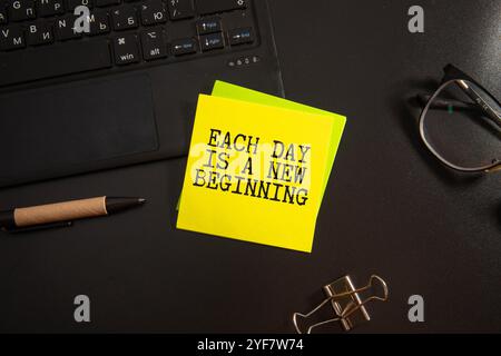 Nahaufnahme Geschäftsmann, der die Hand hält, zeigt ein leeres Papierblatt, stellt sich einen leeren Platz auf dem Whiteboard vor, um eine Textregel oder ein Protestwort zu schreien. Jeden Tag ist eine SMS Stockfoto