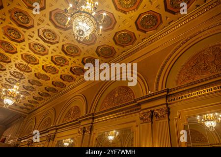 Orpheum Theatre Originalfoyer an der Granville Street in Vancouver, Kanada Stockfoto