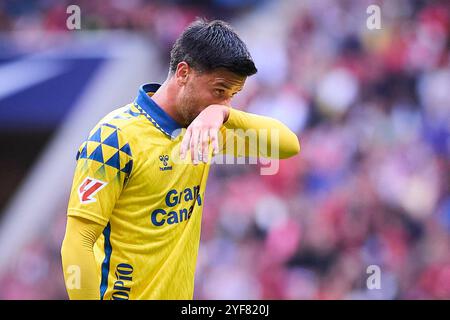 Spanisches La Liga EA Sports Fussballspiel Atletico de Madrid gegen Las Palmas im Riyadh Air Metropolitano Stadium in Madrid, Spanien. November 2024. 900/Cordon Press Credit: CORDON PRESS/Alamy Live News Stockfoto