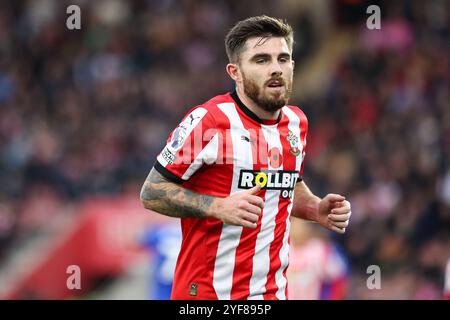 Southampton, Großbritannien. November 2024. Ryan Manning vom Southampton FC gegen Everton FC in St. Mary's Stadium, Southampton, England, Großbritannien am 2. November 2024 Credit: Every Second Media/Alamy Live News Stockfoto