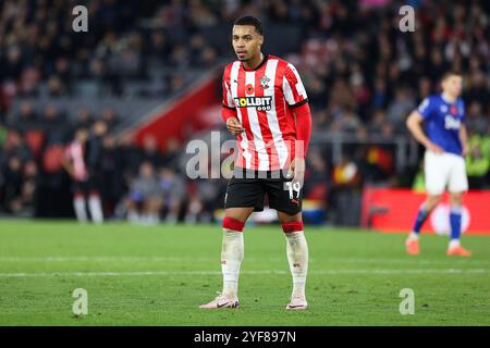 Southampton, Großbritannien. November 2024. Während des Southampton FC gegen Everton FC in St. Mary's Stadium, Southampton, England, Großbritannien am 2. November 2024 Credit: Every Second Media/Alamy Live News Stockfoto