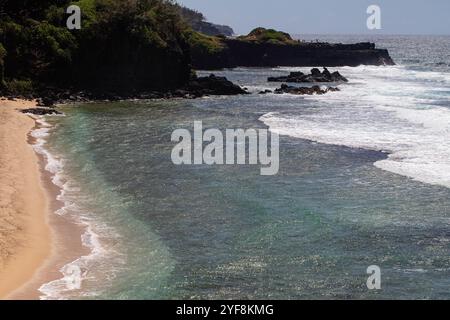 Gris Gris La plage de Gris se trouve près de Souillac, dans la partie la plus méridionale de l’île. Stockfoto