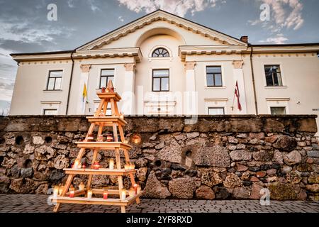 Balozi ist eine Stadt in Lettland in der Gemeinde Kekava, der Hauptstadt Lettlands Riga Stockfoto