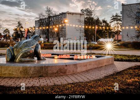 Balozi ist eine Stadt in Lettland in der Gemeinde Kekava, der Hauptstadt Lettlands Riga Stockfoto