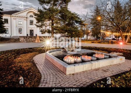 Balozi ist eine Stadt in Lettland in der Gemeinde Kekava, der Hauptstadt Lettlands Riga Stockfoto