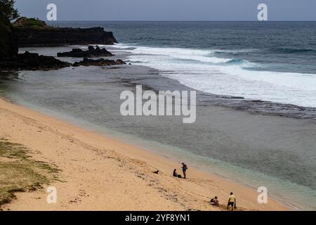 Gris Gris La plage de Gris se trouve près de Souillac, dans la partie la plus méridionale de l’île. Stockfoto