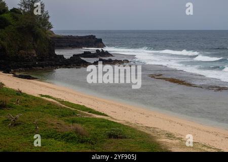 Gris Gris La plage de Gris se trouve près de Souillac, dans la partie la plus méridionale de l’île. Stockfoto