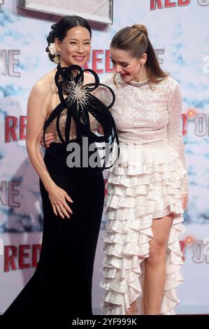 Lucy Liu und Kiernan Shipka bei der Premiere des Kinofilms Red One im UCI Luxe. Berlin, 03.11.2024 *** Lucy Liu und Kiernan Shipka bei der Premiere des Films Red One bei UCI Luxe Berlin, 03 11 2024 Foto:xD.xHerrickx/xFuturexImagex red 4162 Stockfoto