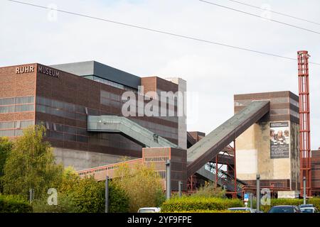 Ruhrmuseum am UNESCO-Weltkulturerbe des ehemaligen Kohlebergwerks und Denkmal Zollverein in Essen Stockfoto