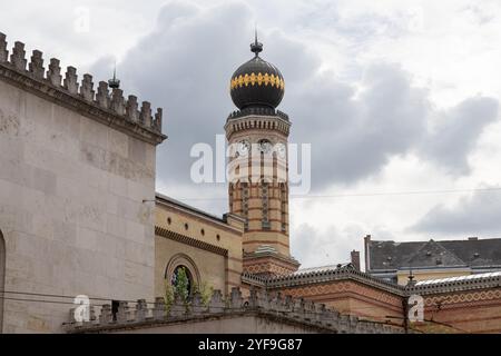 Die Dohány-Straße Große Synagoge Budapest Ungarn Stockfoto
